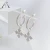 Import Manufacturer from China 2021Fashion s925 Sterling Silver Snowflake  Pendant Earrings Diamond Zircon Drop Hoop Earrings from China