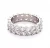 Import Marquise White Gold Cut CZ Eternity Band Rings 925 Sterling Silver from China
