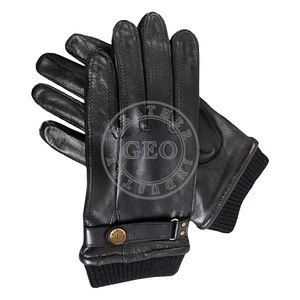 Men Fashion 2017 Sheep Leather Gloves