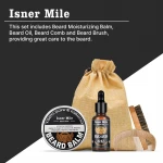 Men private label high quality beard care growth beard grooming kit
