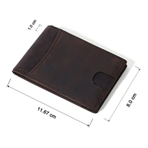 mens wallet RFID Blocking blank Money clip with Slim Front Pocket and Clip wallet money clip inside