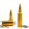 metal bullet shape and logo usb stick flashdisk with keychain gadgets gift Weapon USB 2.0 Steel Flash Metal Memory Stick 32gb