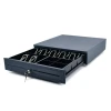 Metal cash drawer; pos cash drawer; money drawer; money box; rj11, rj12, 12v, 24v; 405(W) x 420(D) x 95(H) mm; 7B/4C