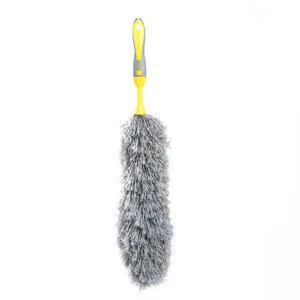 Metis Trade Assurance 9418 soft rubber handle plastic duster brush with high quality fiber