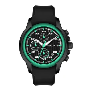 mexda brand High Popularity Luxury rubber strap Stainless Steel case Chronograph sport Mens Watch