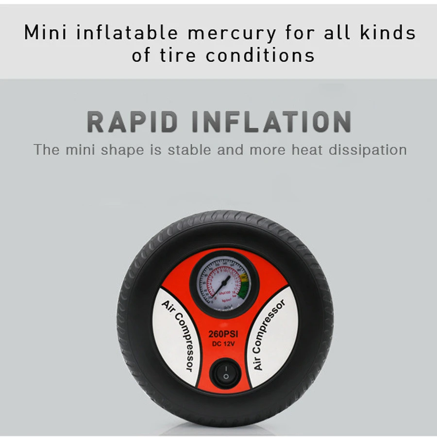 Mini Wireless Portable Portable, Tire Inflator Pump Bike  Lcd Display For Car Tires Inflators Tire Inflators/