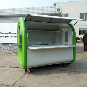 Mobile hand push type food cart/hand push food cart for sale/electric mobile food carts