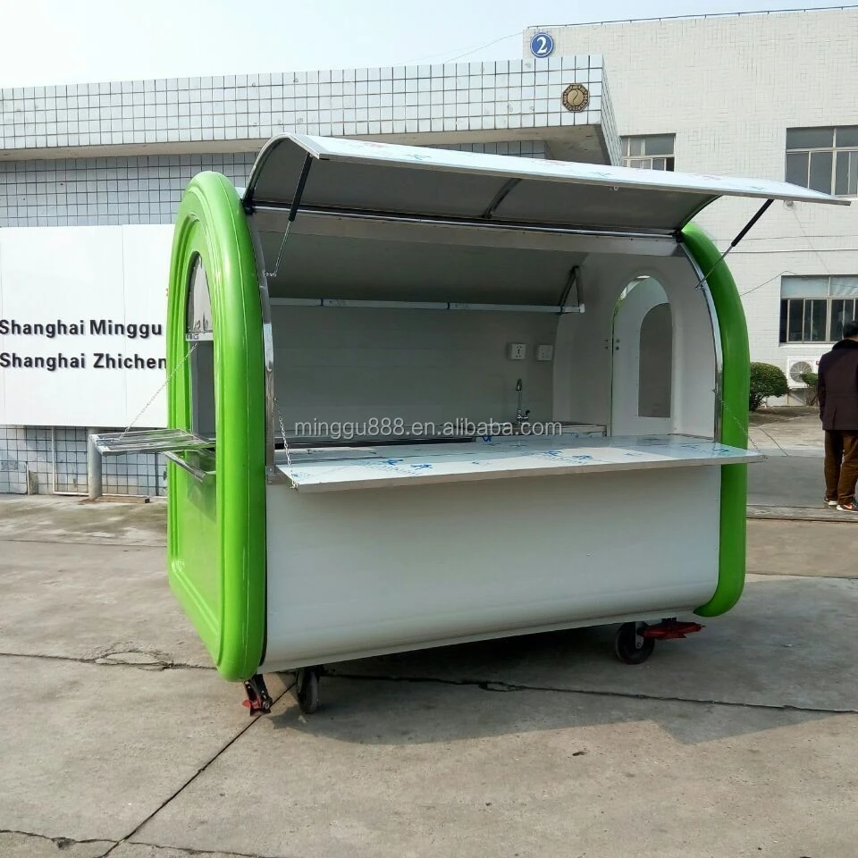 Mobile hand push type food cart/hand push food cart for sale/electric mobile food carts