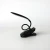 Import Modern black ABS plastic built-in rechargeable lithium battery LED   bedside clip reading lamp from China