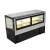 Import modern design coffee shop right angle cake glass display cabinet showcase from China