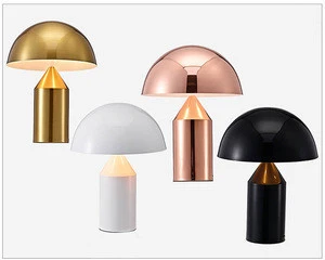 modern metallic table lamp decorative living room mushroom bedside table lamp