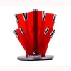 Modern style simple design 7pcs stainless steel kitchen knife set with holder with good prices