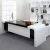 Import Modern white bright colored office room furniture boss desks from China
