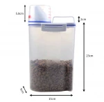 Moistureproof Pet Food Container Large-capacity Pet Storage Box with Cover