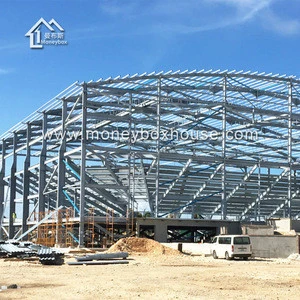 Moneybox prefabricated large portal heavy metal welding steel frame structure