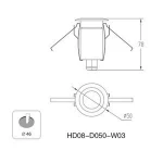 morden China 12vdc 3w best product LED Inground Light LED Garden Light LED Outdoor Light