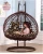 Import Most comfortable metal swing chair with thick comfortable cushion rattan wicker double hanging chair from China