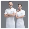 Most popular breathable men short sleeve cook chef coat uniform kitchen clothes