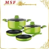MSF-PA6231 Pressed aluminum cookware set long-lasting non stick cookware