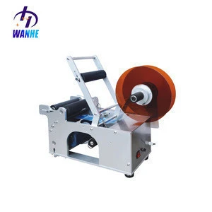 MT-50 semi automatic  adhesive sticker labeling printing machine for round bottle labeling machine