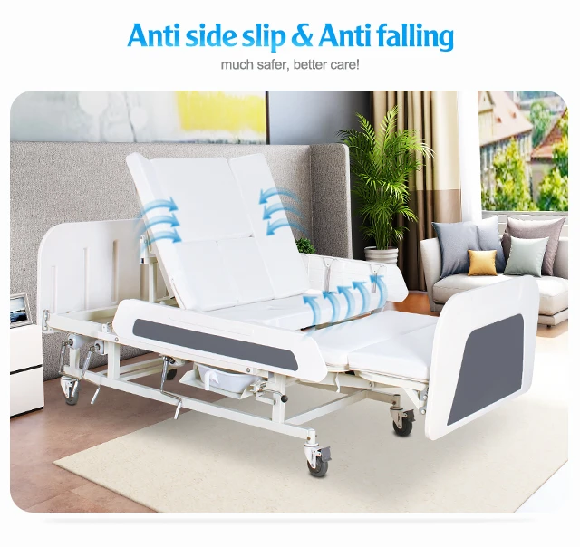 multi function medical electric home nursing bed with patient lift