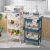 Import Multi layers purpose plastic organizer storage holders serving trolley with wheel from USA