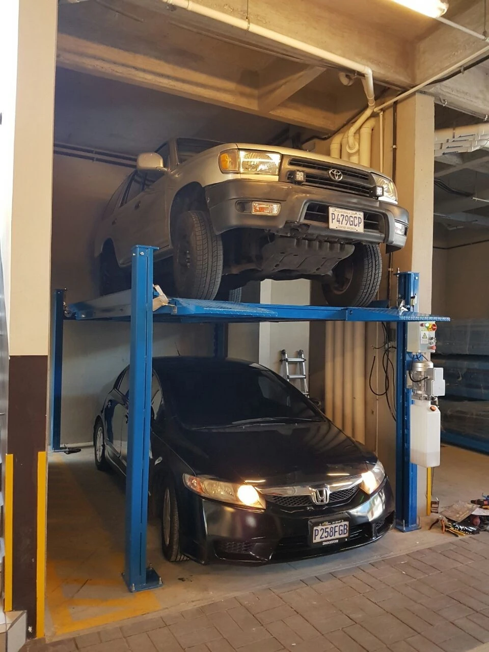 Mutrade hydraulic 4 post car parking system/car parking lift