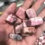 Import Natural gemstone rhodonite cube healing crystals tumbling gravel from China