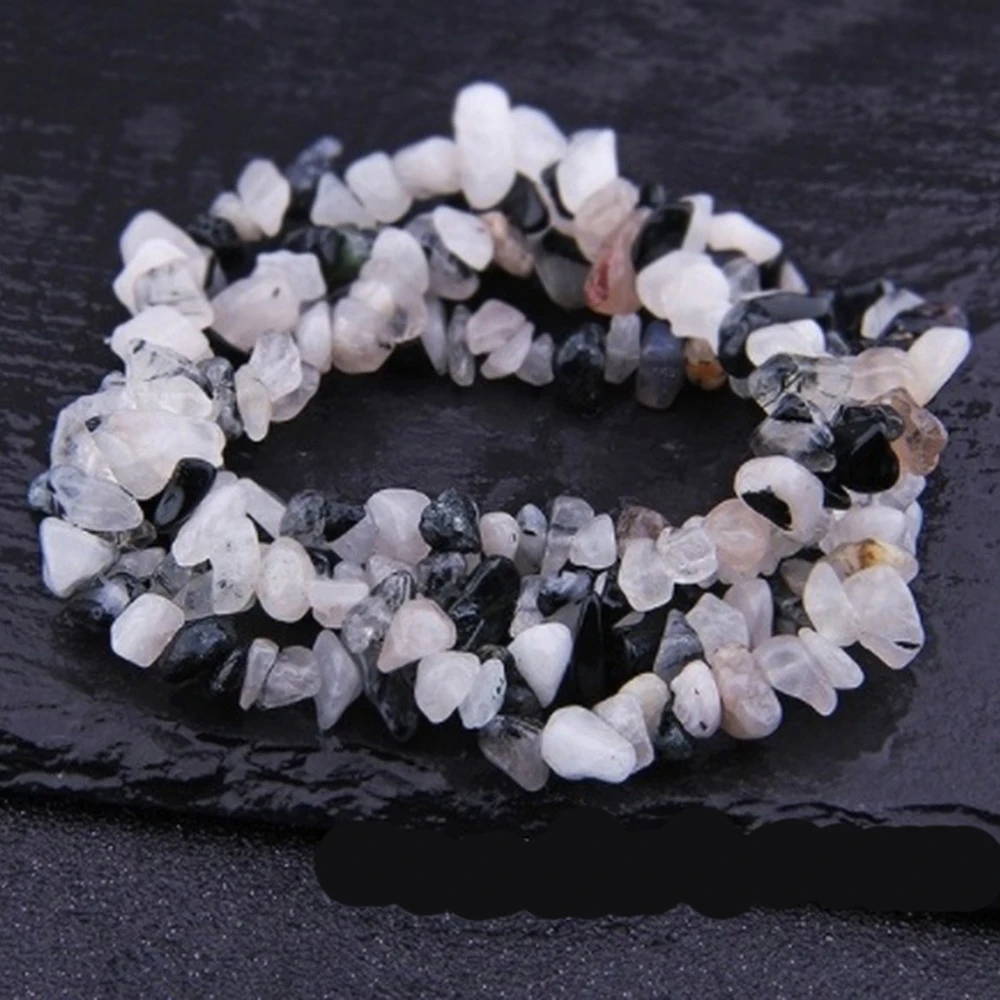 Natural Quartz Gravel Crystal Semi-Precious Stones Crushed Stone Loose Beads Strand