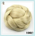 Natural Womens Synthetic Clip-In Hair Braided Chignon Bun Hairpieces HPC-0116