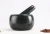 Import Nature Granite 13.5*8 cm mortar pestle set, black stone garlic crusher for spices from China