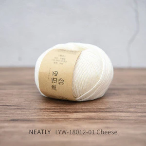 Neatly cashmere yarn manufacturers wool blend yarn for knitting