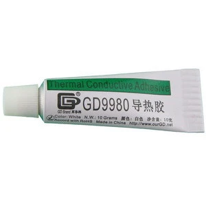 Net Weight 10 Grams Fast Curing Aluminum Soft Tube Packaging White GD9980 Thermal Conductive Adhesive Cement Glue Silicone ST10