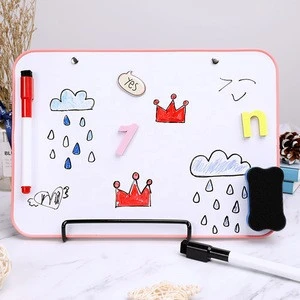 New A4 size Double Sided Dry Erasel Magnetic Ease Whiteboard Kids Drawing Board For Children