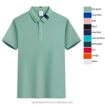 new arrival summer mens solid casual leisure polo shirt ice silk cotton short sleeve multi colors t-shirt polo for men