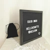NEW Customized Black Painting Wood Frame Felt Letter Board+3/4inch Letters(340) + Canvas Bag / Christmas Gift Painted Box & Case