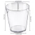 Import New design 6.5L Clear plastic wine cooler bucket champagne ice bucket with lid for parties from China