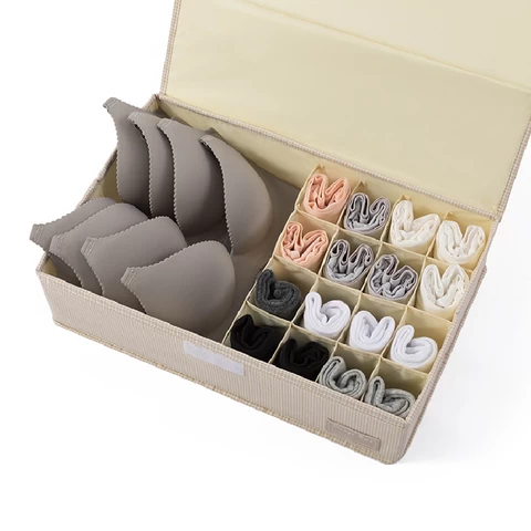 New Design Collapsible Storage Clothes Organizer Variable structure organizer with Lid for Home Organization