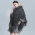 Import New design faux fox fur collar faux cashmere head cloak ladies knitted fur shawl from China