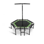 new design indoor fitness children safety kids round jumpingbed mini trampoline