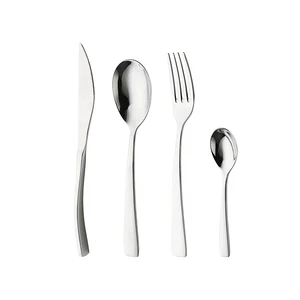 New Design Metal Inox Cutlery Set International Silver Stainless Steel Flatware