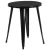 Import New Design Modern 31.5&#39;&#39; Round Dining Height Black Metal Outdoor Bistro Table and Chairs from China