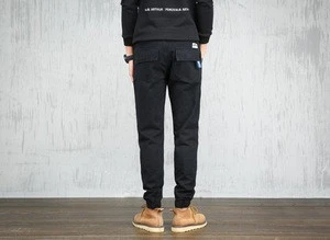 New Design Wholesales Black Long Cotton Cargo Trousers Pants For Men