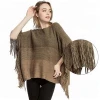 New large fashionable acrylic scarf winter handmade knitted scarfd poncho shawls for women