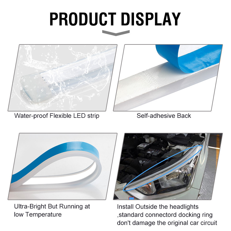 Buy New Products 2020 Waterproof 12v Flexible Universal Car Led Guide ...