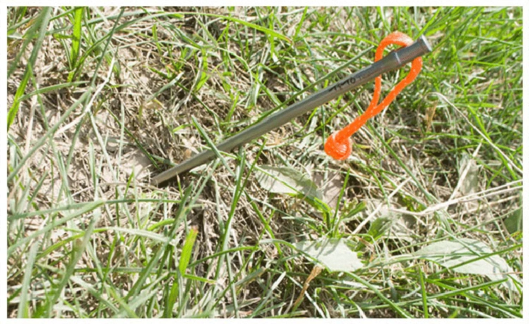 New Products Colorful Outdoor Camping TC4 Titanium alloy Tent Peg Tent Stake 5*165MM