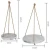 Import new products Round Whitewashed Wood Hanging Plant Shelves from China