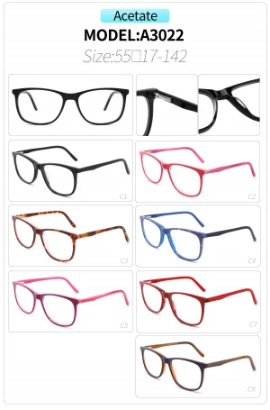 newest acetate  frame eyewear glasses  full frame eyeglasses fashion glasses ready goods