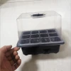 Newly Factory Plant Plastic Breathable Cover Nursery Pot Grow Box 6 Cell 12 Cell Germination Seeding Plate Seedling Tray