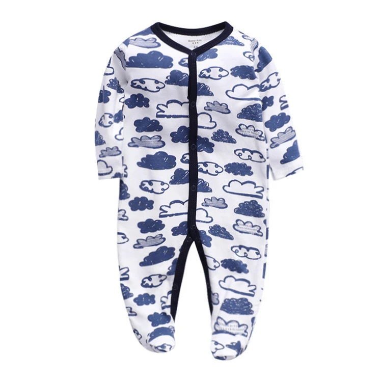 Nice Quality Lower MOQ Baby Romper Clothing Wholesale Bodysuit Cotton Onesie Baby Sleepwear 3-12M
